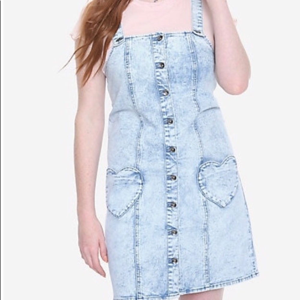 Acid Washed Denim Dress